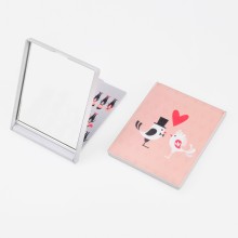 Charming Bird Pattern Make Up Mirror With PP Frame