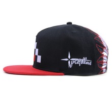 Wholesale fashion fitted custom brim flat hats manufactures snapback