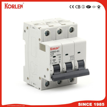 MCB KNB2-63 with 10KA high breaking capacity