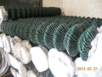 chain link fence plastic coated mesh fence roll