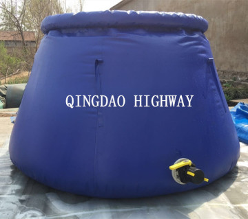 PVC foldable onion shape water tank/bladder for forest fire fighting