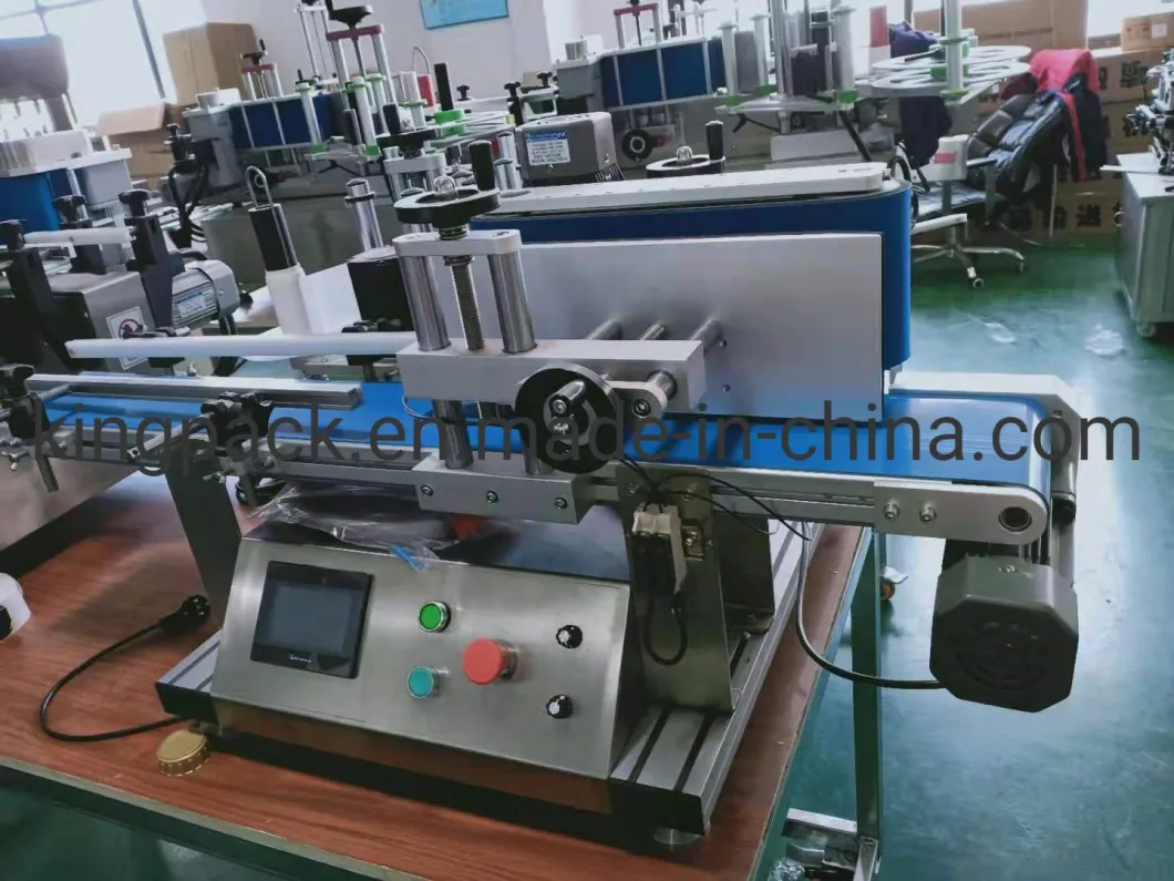 Factory Full Automatic Table Style Round Bottle Sticker Adhesive Labeling Machine