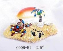 Beach style souvenir cap shape fridge magnets