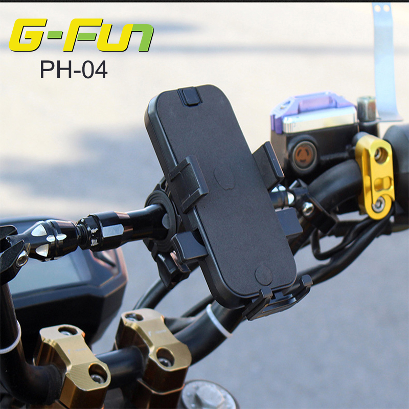 Wholesale PC Silicone Bike Motorcycle Motorxyxle Cell Phone Bracket Stand Mount Adjustable Electric Scooter Phone Holder G-FUN