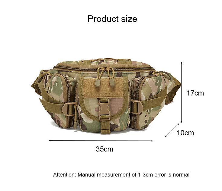 Travel Camping Large Running Belt Fanny Pack, Water Resistant Tactical Molle Bag Waist Pouch Belt Bag