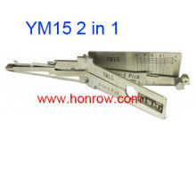 Original Lishi Peugeot YM15 2 in 1 lock pick and decoder together