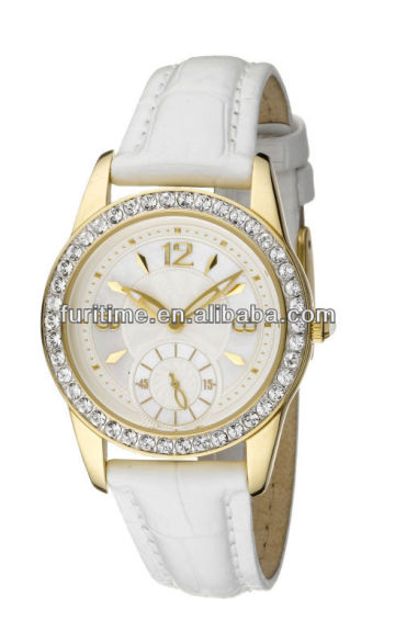 wholesale beaded watch bands chronograph leaher lady watch