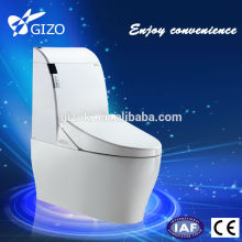 Floor mounted washroom ceramic automatic flush sensor toilets