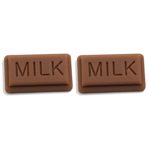 Colorful Chocolate Resin Flatback Cabochon Kawaii DIY Resin Craft Decoration Miniature Food Milk Chocolate Bar