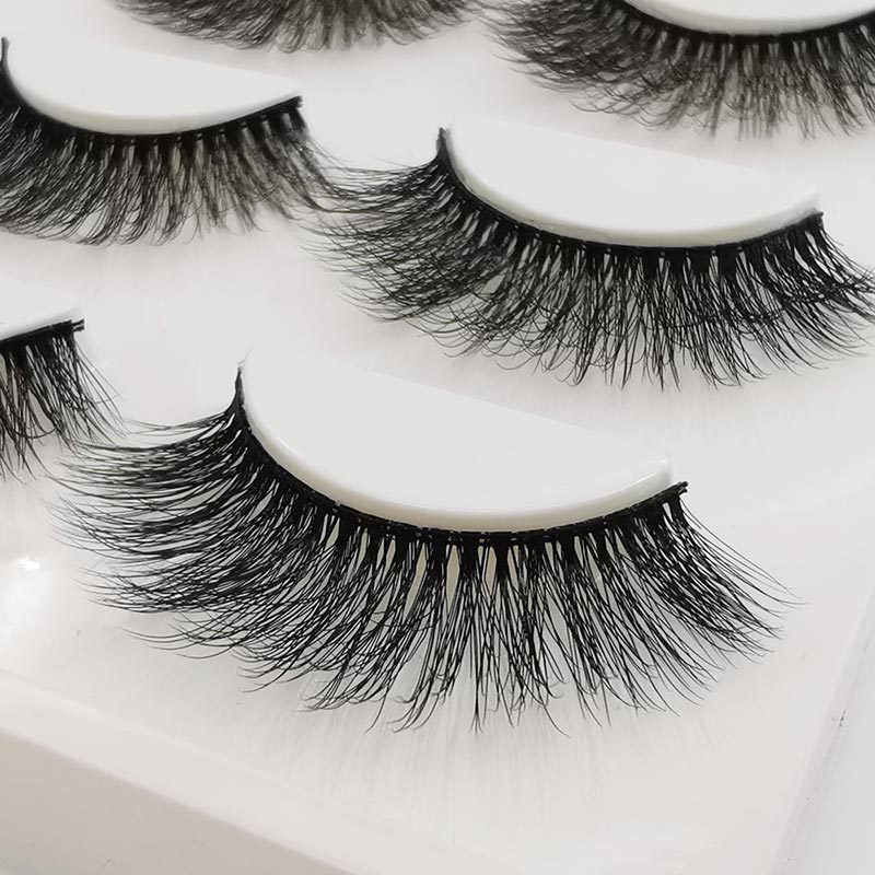 faux mink eyelashes 3d faux mink eyelashes box lashes natural wispy faux lashes wholesale