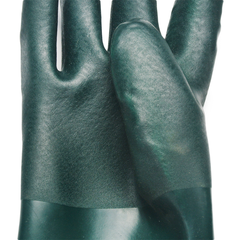 Grüne chemica-sichere Handschuhe