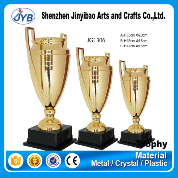 Good quality custom gold big size trophy 50cm champion gold trophy cup