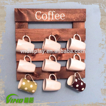 coffee cups holder , Coffee mug holder, rustic mug rack, coffee cup display