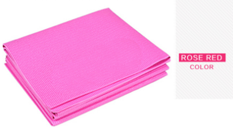 Foldable non-slip soft yoga mats