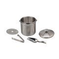 Double-Wall Stainless Steel Ice Bucket Set