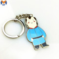 Metal Collection Customized Logo Space Enamel Keychain