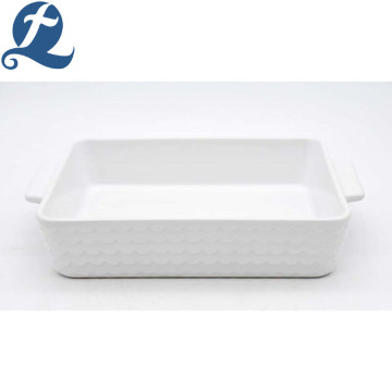 Factory production water ripple printed handle baking tray