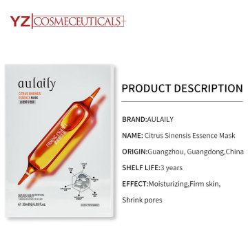 98% Natural Citrus sinensis Essence facial Mask