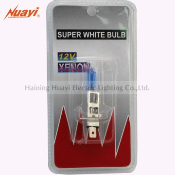 Automotive halogen Blister card packing bulb H1, auto headlight bulb 12V130W