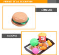 hamburguesa mini plástico juguete set cocina de jugar de los niños