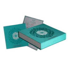 Custom cardboard greeting wedding invitation card box