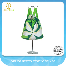 100% cotton velour reactive print foldable beach towel bag set