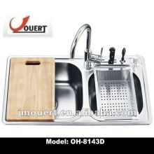 overmount sink stainless steel sink for kitchen stainless steel water trough