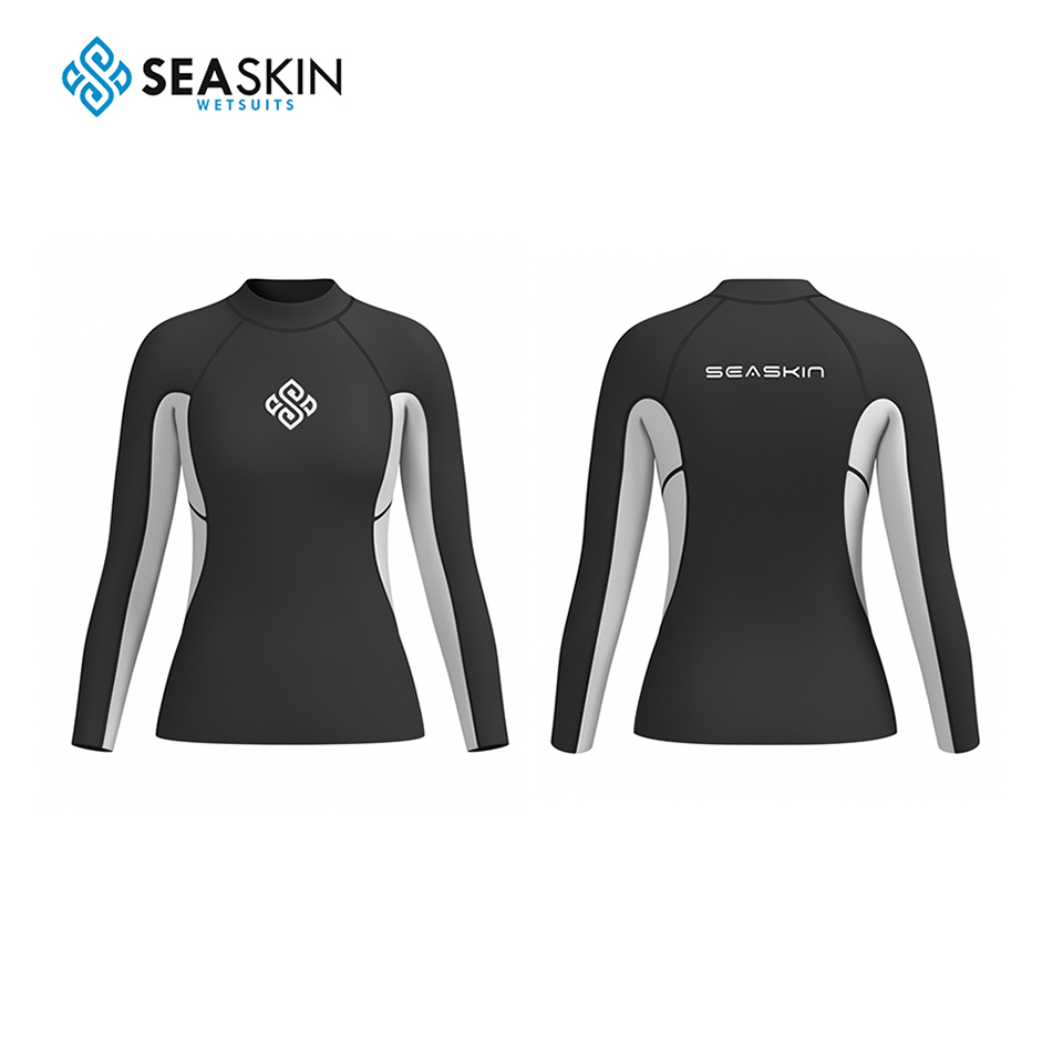 Seaskin 2 mm Surfing supérieur 2,5 mm Lady Veste de surf