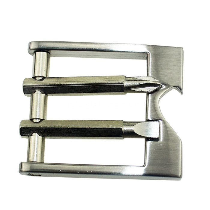 Double Buckle Square Shape Belt Buckle