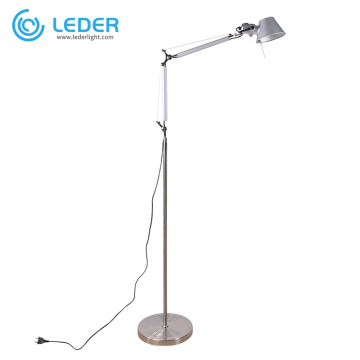 LEDER hoge statief vloerlamp