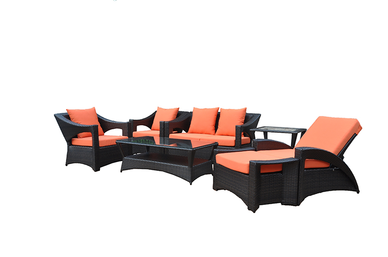 Sufan Sezzjonali Kombinat Rattan Sofa Set