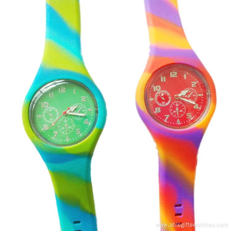silicone watch color mixing band