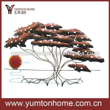 Metal decorative tree wall art