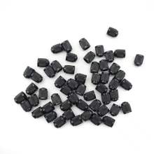 Universal Auto Tire Accessories: Black Plastic Tire Valve Caps and Wheel Dust Caps