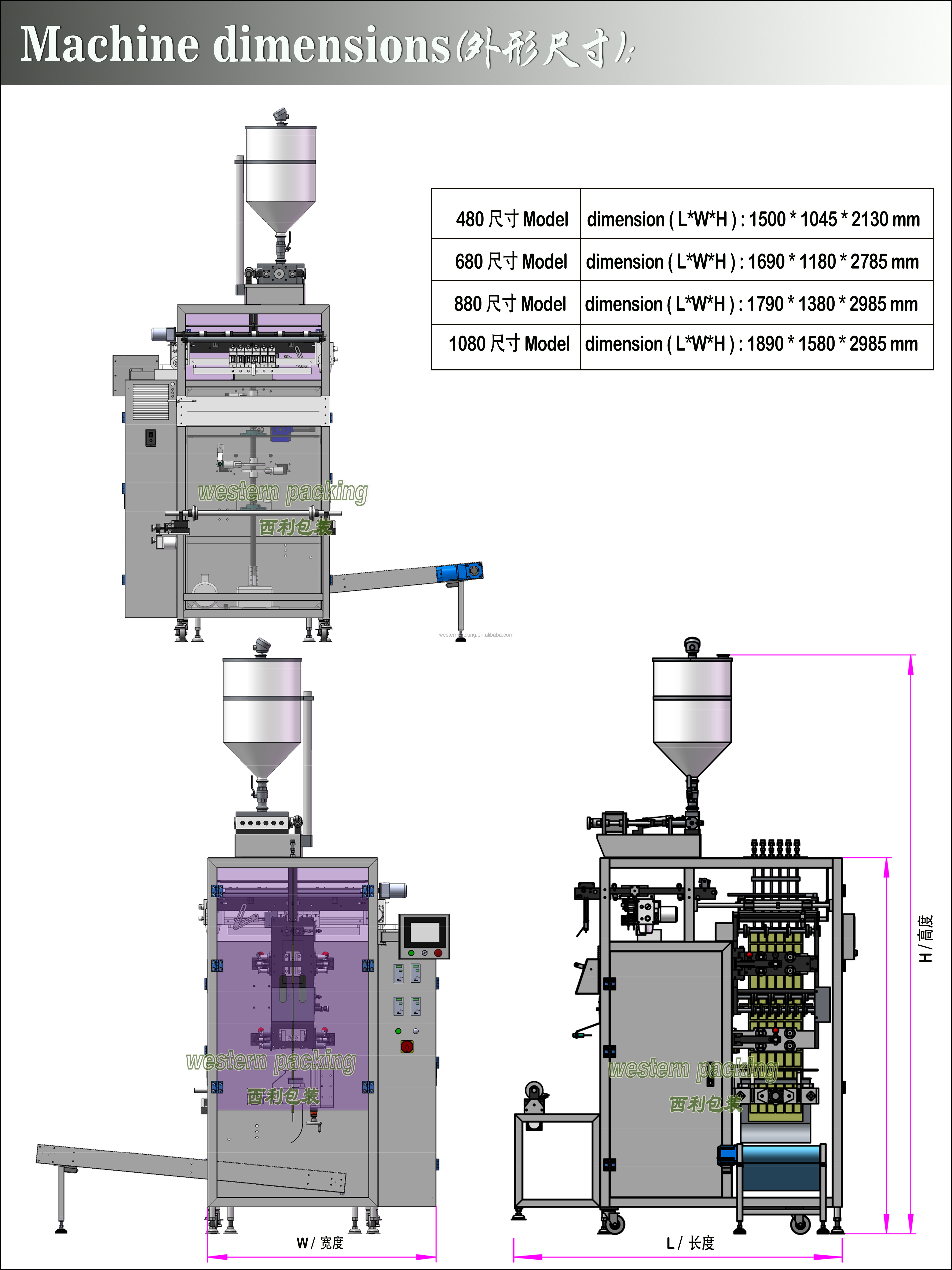 liquid sachet packing machine multi lanes