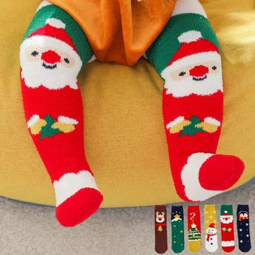 Kids Sherpa Lined Fluffy Slipper Socks