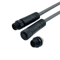 M8 12mm 8pin Panel Mounting Waterproof Connector Cable
