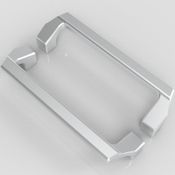 hotel lobby luxury aluminium adonizing doubel pull handles