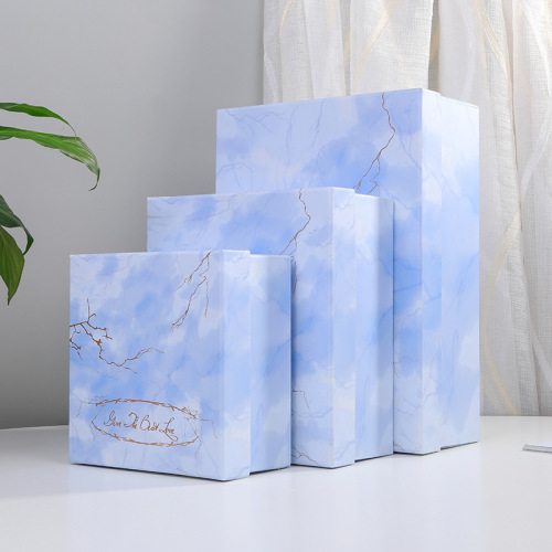 Caja de regalo perfumada impresa de mármol personalizada