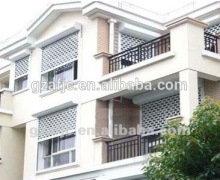 aluminum roller slats window, folding security window grille