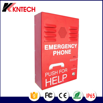 Emergency Telephones Knzd-38 Kntech Red Strong Housing Wall Mounting