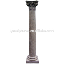 Corinthian order popular morden design stone travertine columns for decoration