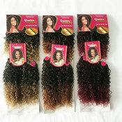 xuchang dadi hair factory yaki braiding hair quattro bebe curl 4pcs,small curly heat resistant fiber synthetic hair packing