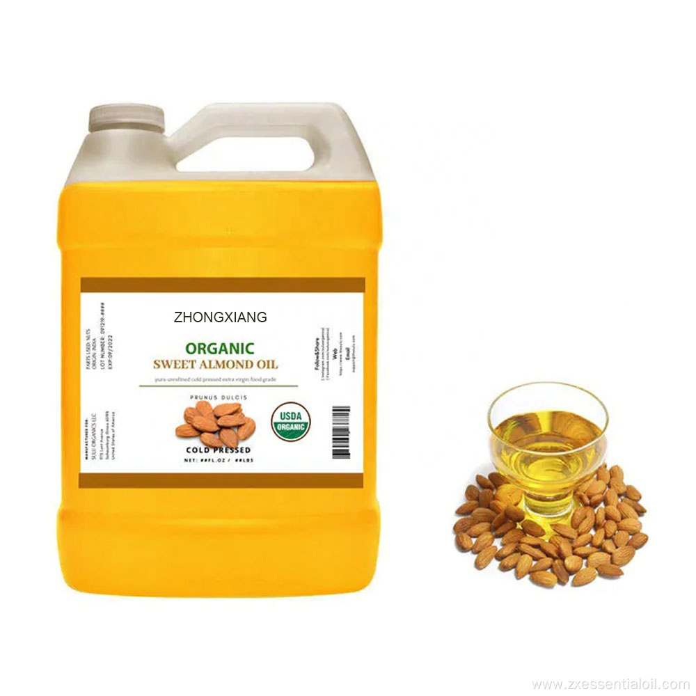 Factory supply pure natural sweet almond carrier oil bulk