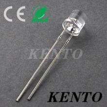 5mm Flat Red Top Water Clear Long Feet Lens Led Diode