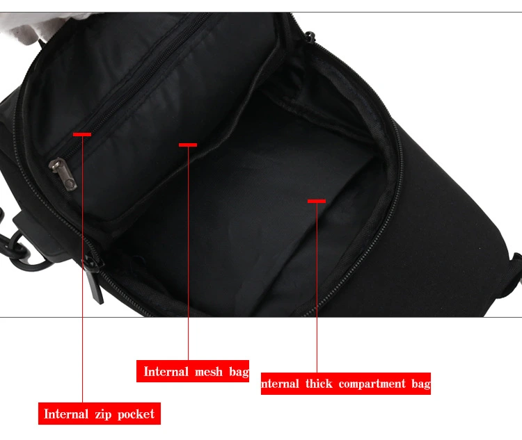 High Quality Waterproof Carton PU Leather Fashion Crossbody Sling Bag Chest Bag