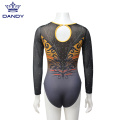 Leotards da ginnastica da ginnastica personalizzate da maniche lunghe da dandy