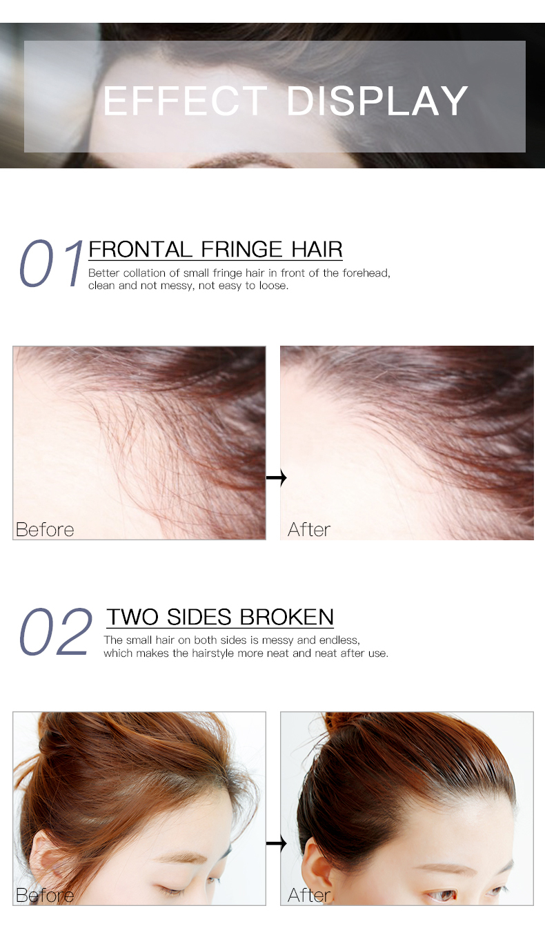 Broken Hair Stick Fixing Frizzy Hairstyle Liquid Gel+Not Sticky Fixing Bangs For All Hair Types Like Hair Wax Effect