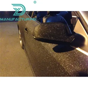 Black Matt Glitter Vinyl Film 1.52x30m Self Adhesive Car Vinyl Roll