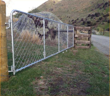 Security Fence Gate With Lock